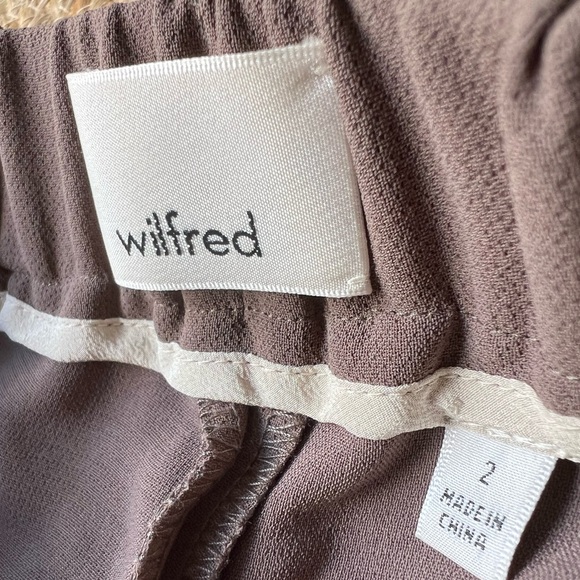 Aritzia Wilfred Darontal Taupe Cropped Mid-Rise Pants Size 2 - Picture 2 of 5
